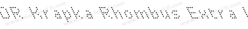 DR Krapka Rhombus Extra Light字体转换